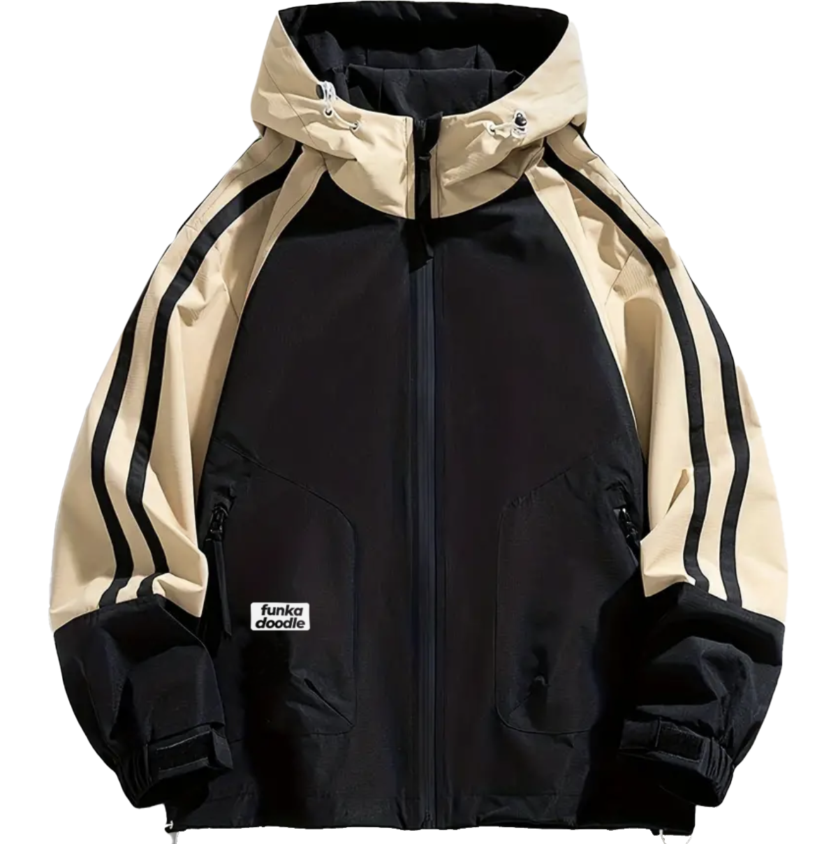 Black/Brown Water Resistant Jacket