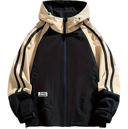 Black/Brown Water Resistant Jacket