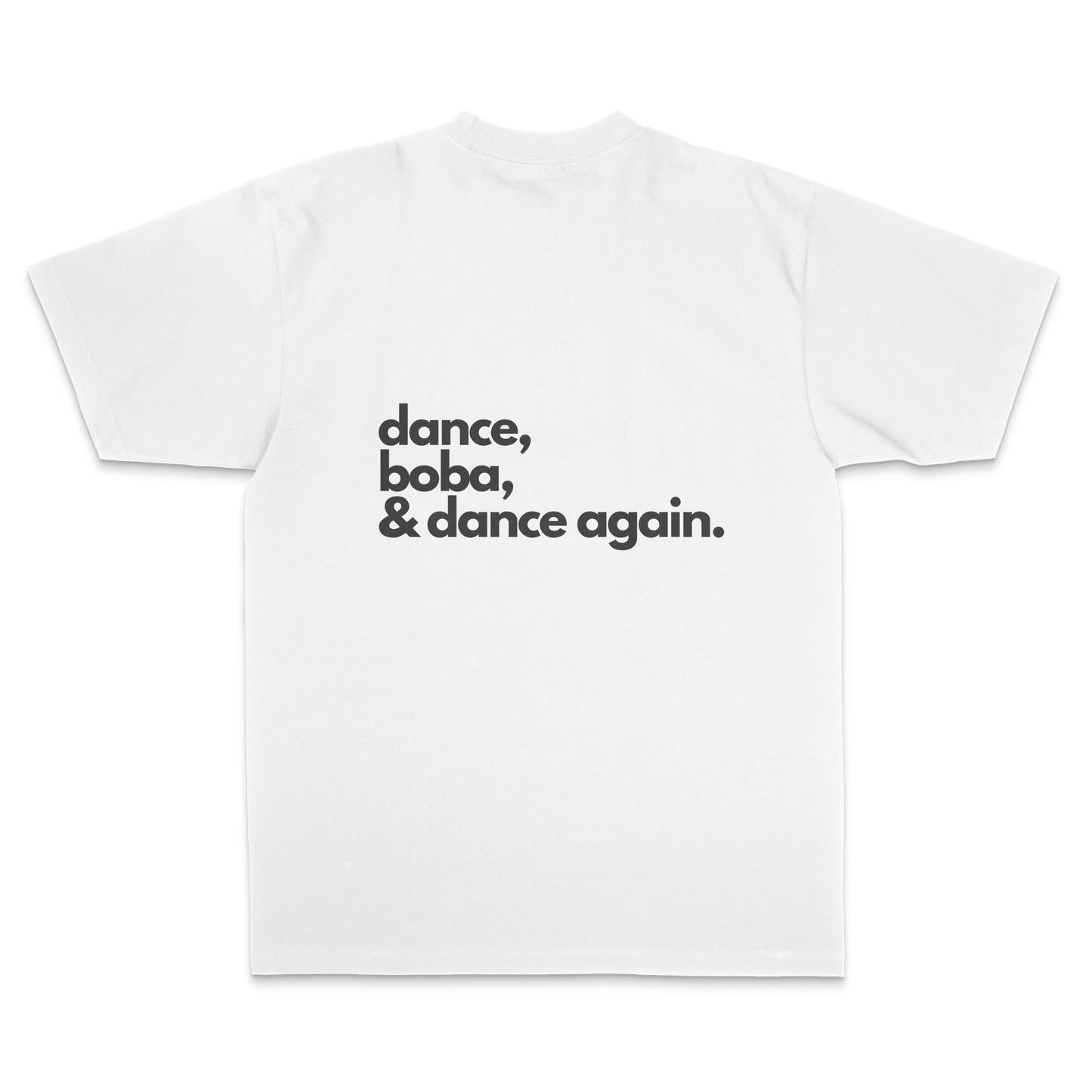 Dance, Boba & Dance Again T - Black/White