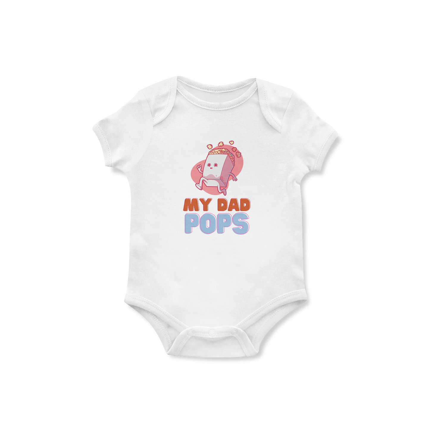 My Dad Pops Baby onesie - White