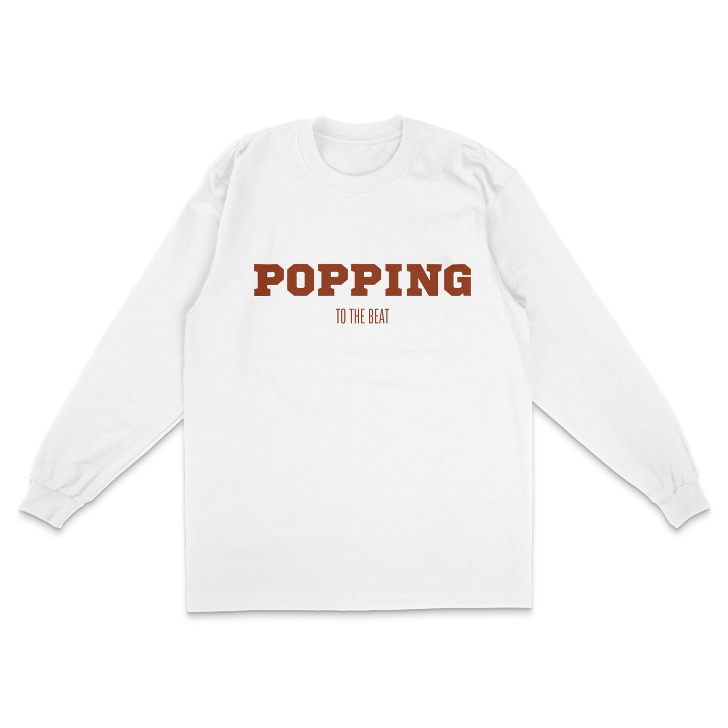 Popping to the Beat Long Sleeves T - White