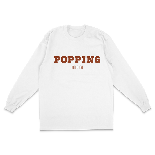 Popping to the Beat Long Sleeves T - White